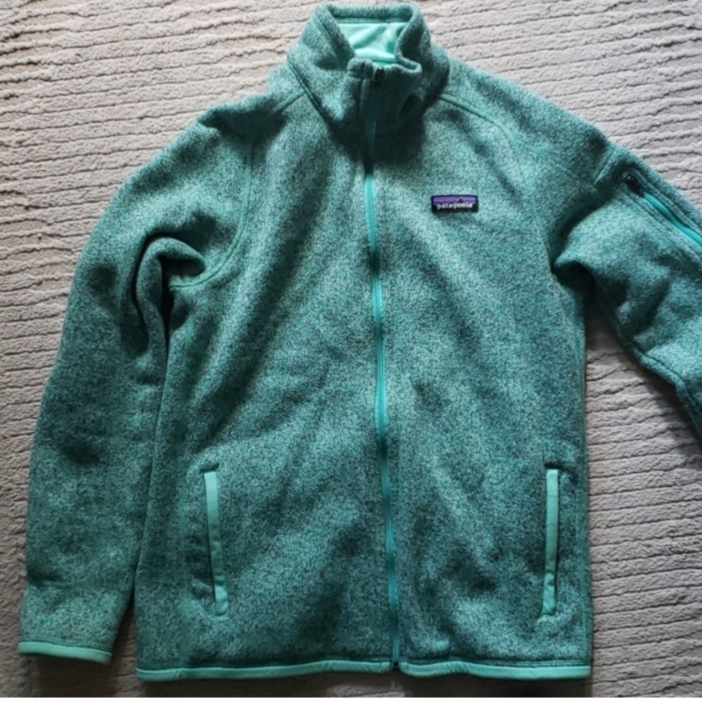 Green Patagonia Zip Up Jacket
